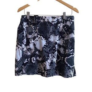 Jamie Sadock Golf Skort Woman 4 Snake Print Tennis Pockets Bult in Short Stretch